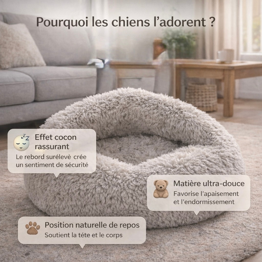 Lit Cocon Apaisant Câlinou™ pour Chiens